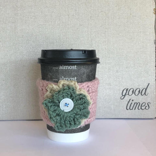 CoffeeCup Cozies (Herringbone Style) - Crochet "On-the-Go"