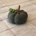 Large Sized Handmade Crochet Pumpkin Singles (14" Size) - Crochet Decor