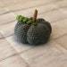 "Large 3-Piece Set" Handmade Crochet Pumpkins (14in. size) - Crochet Decor Collection