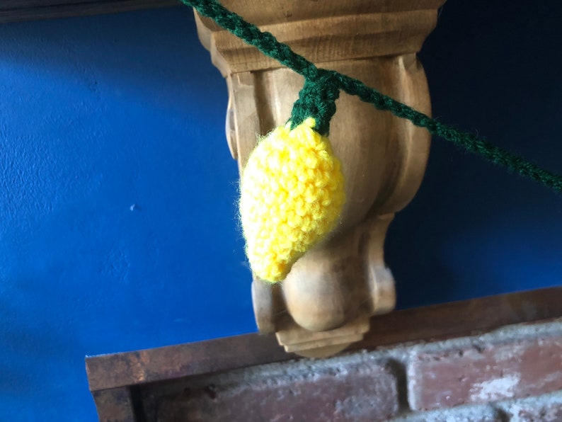 Handmade Christmas Light Garlands - Crochet Decor