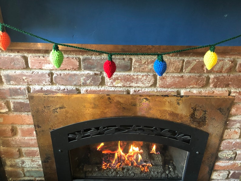 Handmade Christmas Light Garlands - Crochet Decor