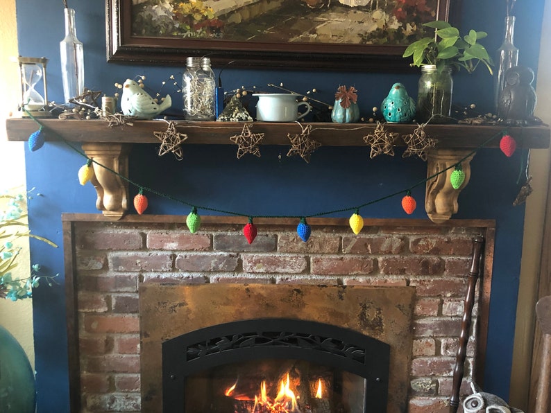 Handmade Christmas Light Garlands - Crochet Decor