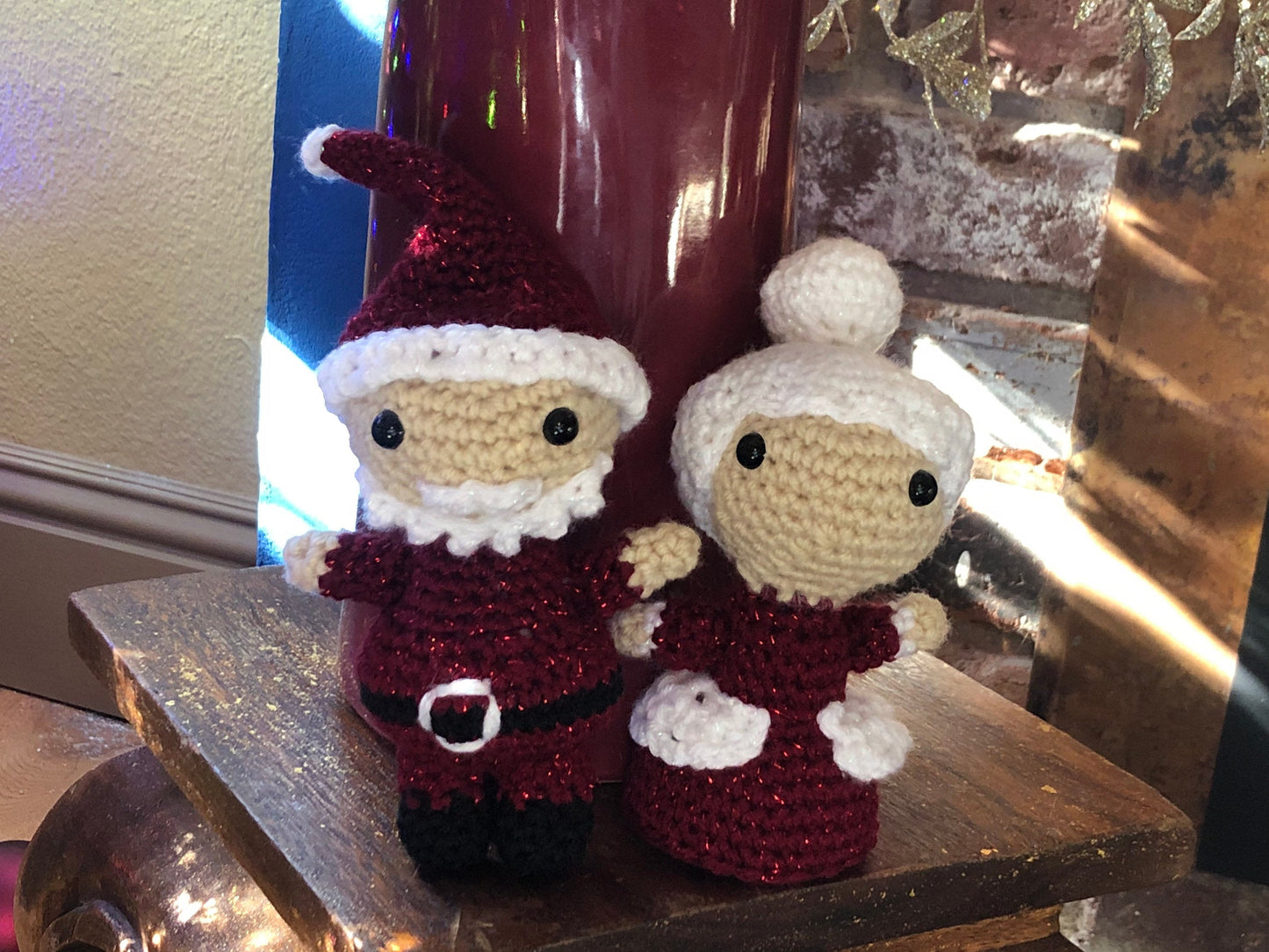 Mr. and Mrs. Claus handmade crochet freeshipping - SimplyYarnCo