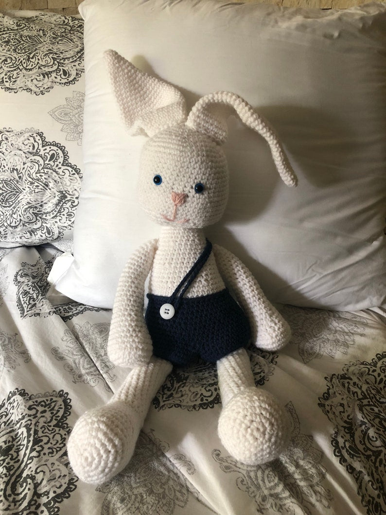 Buster the Bunny - Crochet Plush Toy