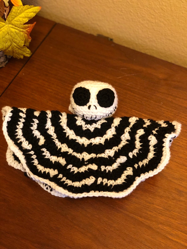 Jack Skellington inspired - Crochet Lovey