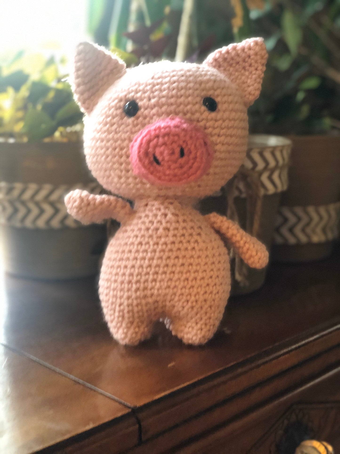 Sweet little piggy hand crocheted freeshipping - SimplyYarnCo