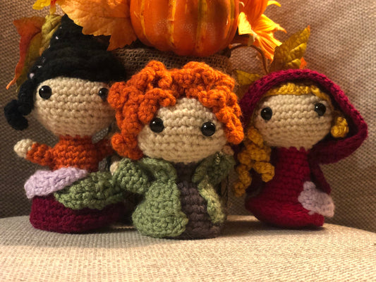 Sanderson Sisters (Three Witches) Hocus Pocus freeshipping - SimplyYarnCo