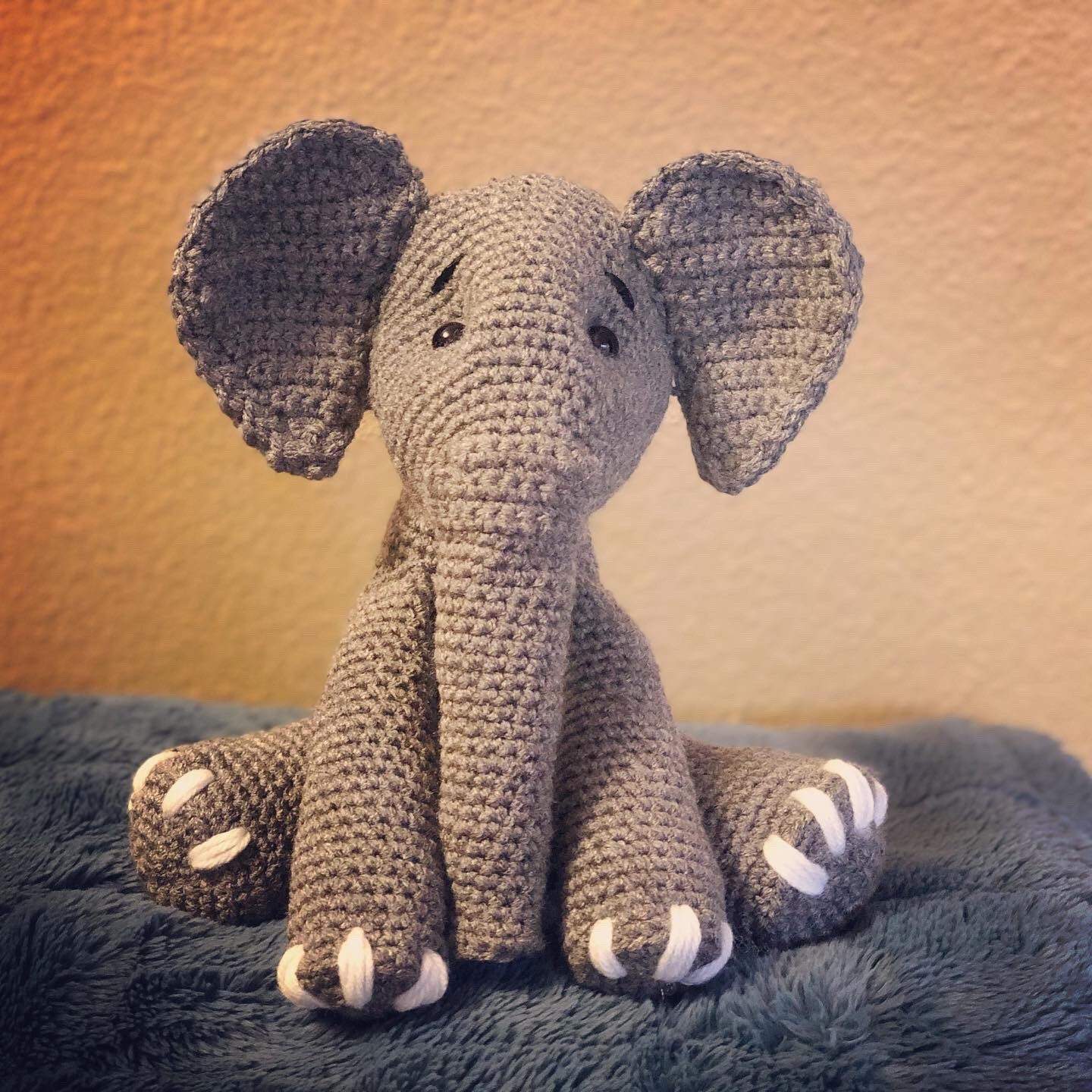 Handmade Customizable Crochet Elephant, gift, photo prop