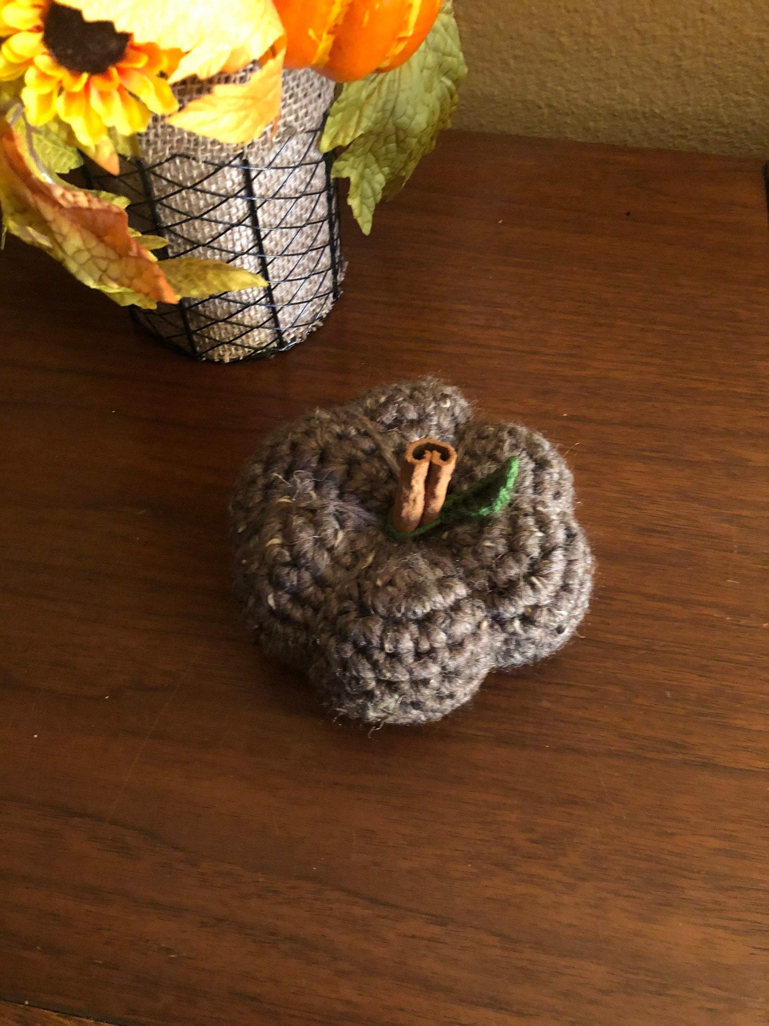 Handmade crochet pumpkin freeshipping - SimplyYarnCo