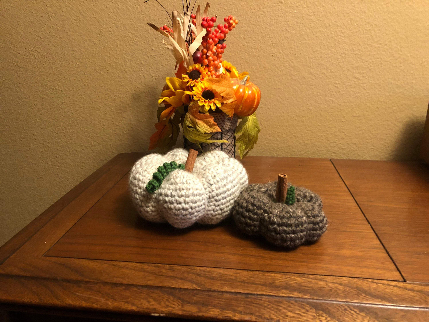 Handmade crochet pumpkin freeshipping - SimplyYarnCo