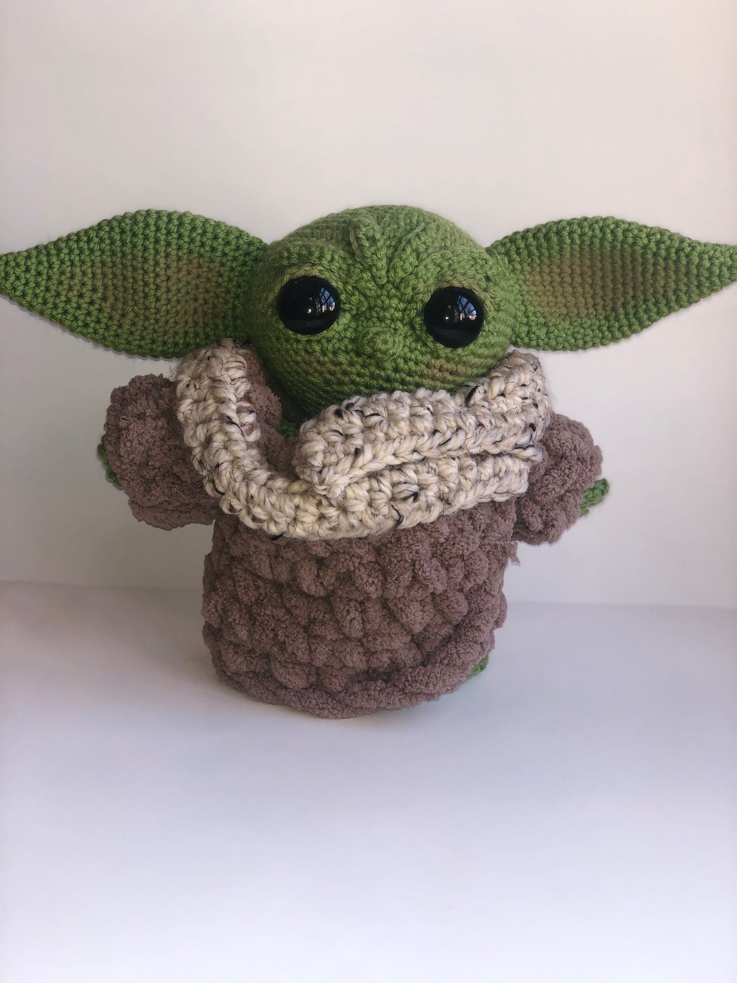 Baby Yoda inspired stuffed animal doll from The Mandalorian on Disney+ Handmade Crochet freeshipping - SimplyYarnCo