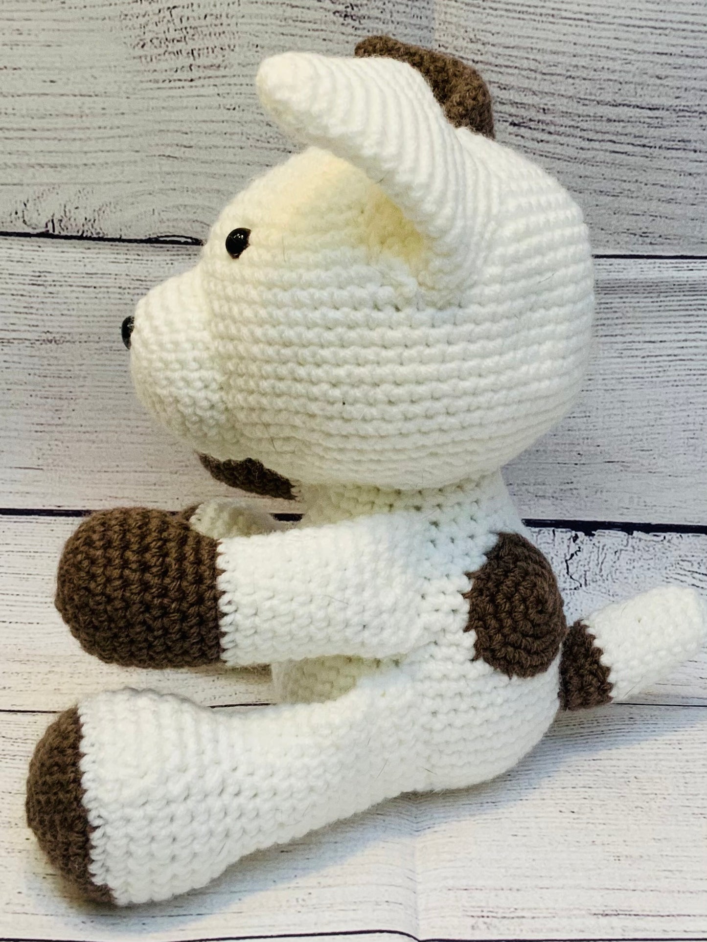 Adorable Handmade stuffed puppy dog, amigurumi, crochet, customization available freeshipping - SimplyYarnCo